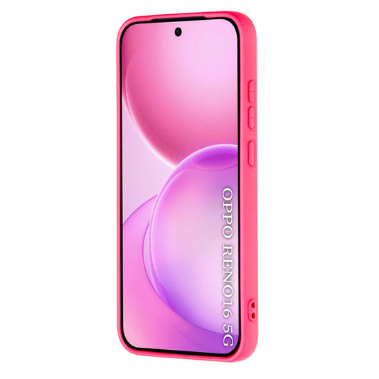 Cover til Oppo Reno16, Techsuit, SoftFlex, Mørk Rosa
