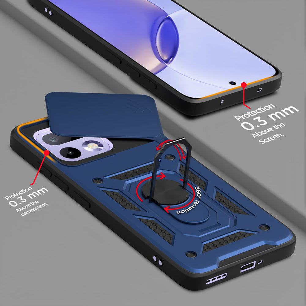 Etui til Realme 16 Pro, Techsuit, CamShield, Blå
