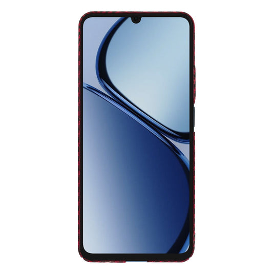 Cover til Realme C63 / C61, Techsuit, Carbonite FiberShell, Rød