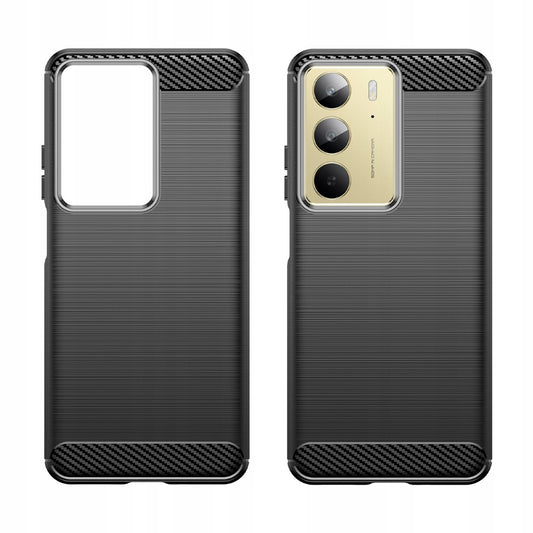 Cover til Realme C75 5G / 14x, Techsuit, Carbon, Sort
