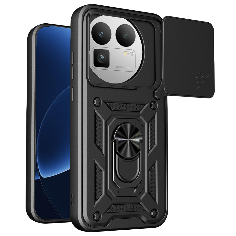 Etui til Realme GT 8 Pro, Techsuit, CamShield (Rundt kameraudskæring), Sort
