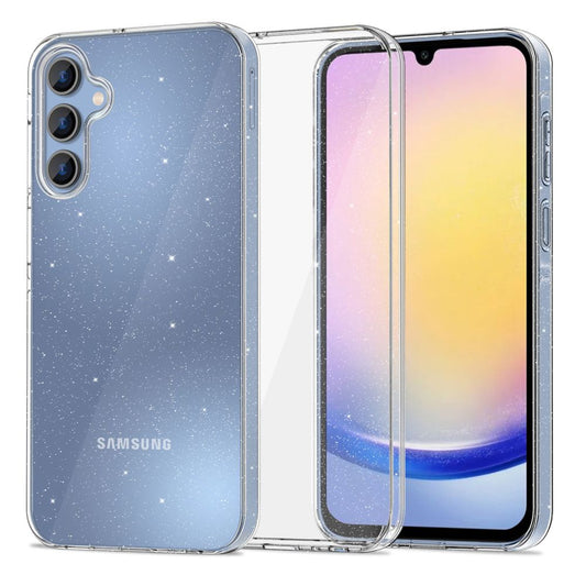 Taske til Samsung Galaxy A16 5G A166 / A16 4G A165, Tech-Protect, Flexair Glitter, Transparent