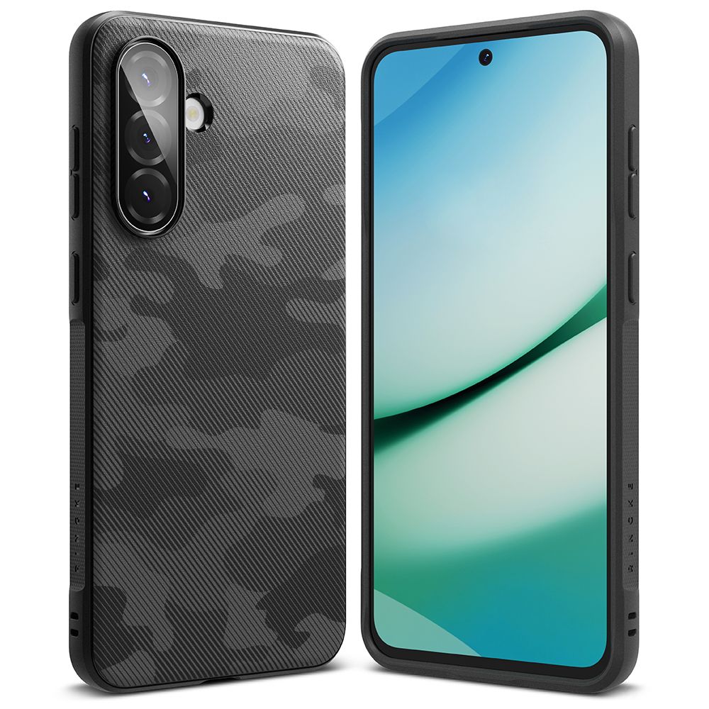 Etui til Samsung Galaxy A36 A366, Ringke, Onyx Camo, Sort