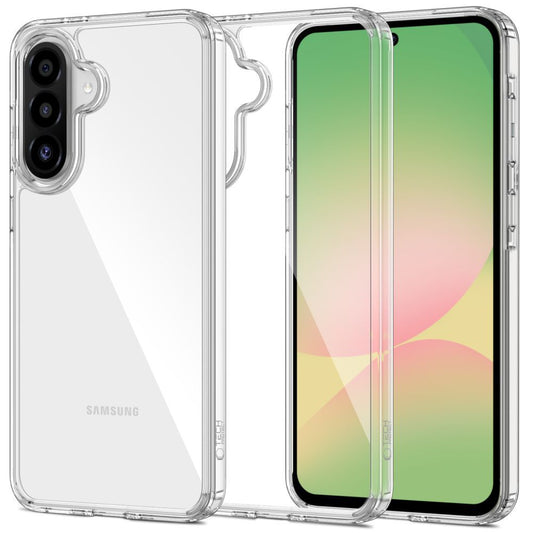 Etui til Samsung Galaxy A56 A566, Tech-Protect, Flexair Hybrid, Gennemsigtig