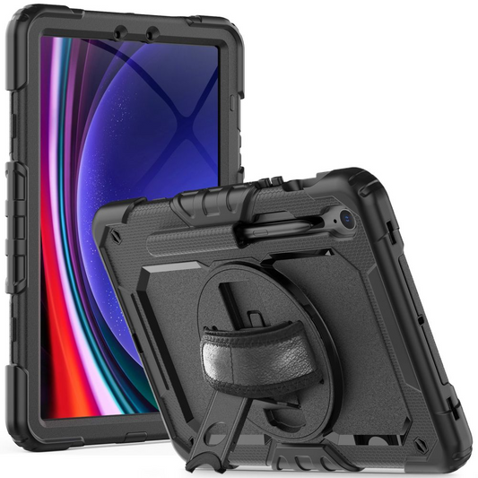 Cover til Samsung Galaxy Tab S10 Lite / Tab S10 FE / Tab S9 FE / Tab S9, Tech-Protect, Solid360, Sort
