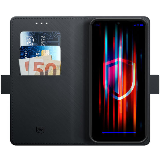 Etui til Samsung Galaxy A16 5G A166 / A16 4G A165, 3MK, Pung, Sort