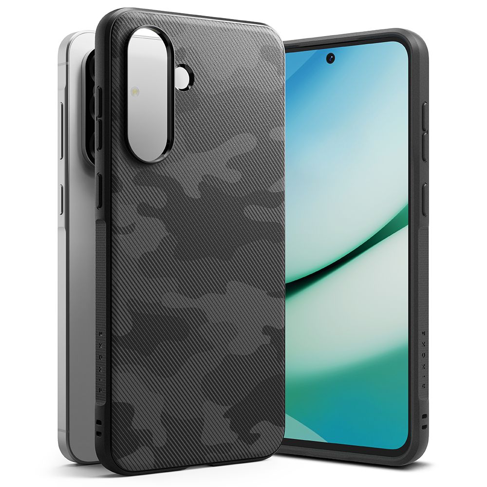 Etui til Samsung Galaxy A36 A366, Ringke, Onyx Camo, Sort