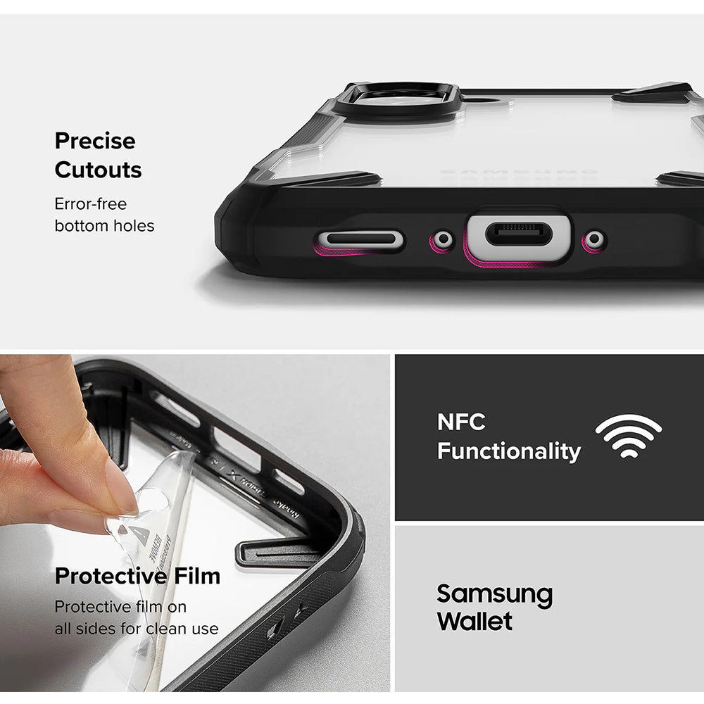 Etui til Samsung Galaxy A56 A566 / A36 A366, Ringke, Fusion X, Sort