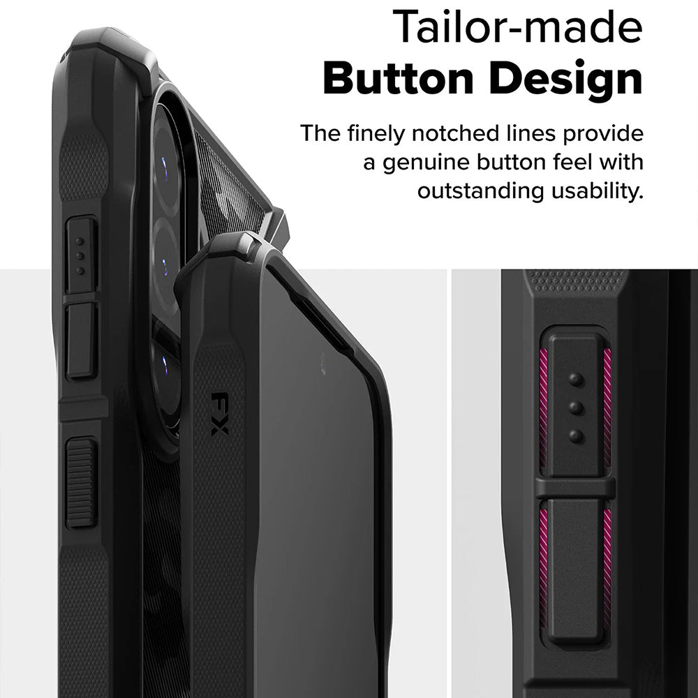 Etui til Samsung Galaxy A56 A566 / A36 A366, Ringke, Fusion X Camo, Sort