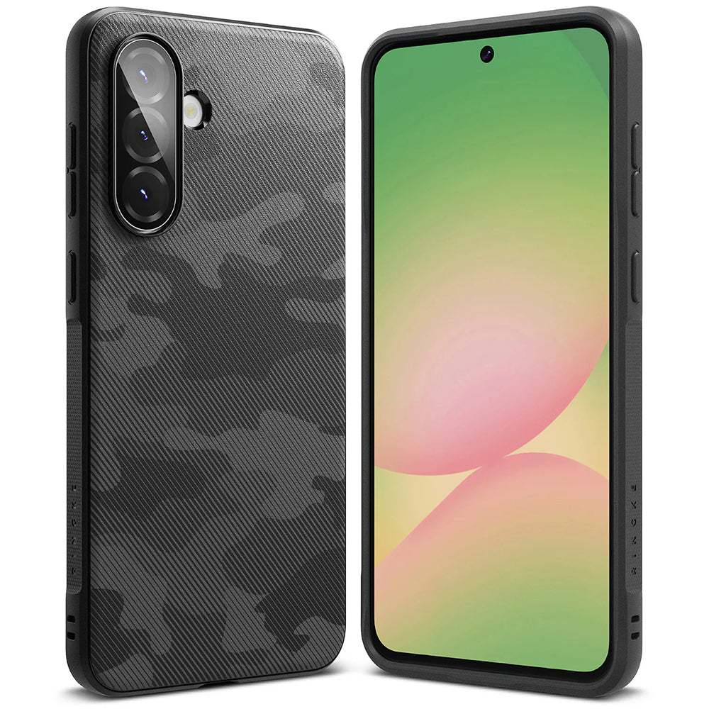 Etui til Samsung Galaxy A56 A566 / A36 A366, Ringke, Onyx Camo, Sort