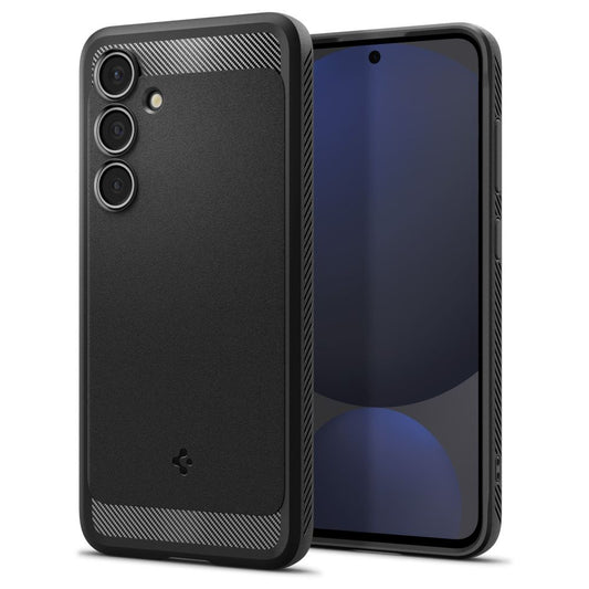 Etui til Samsung Galaxy S24 FE S721, Spigen, Rugged Armour, Sort ACS08578