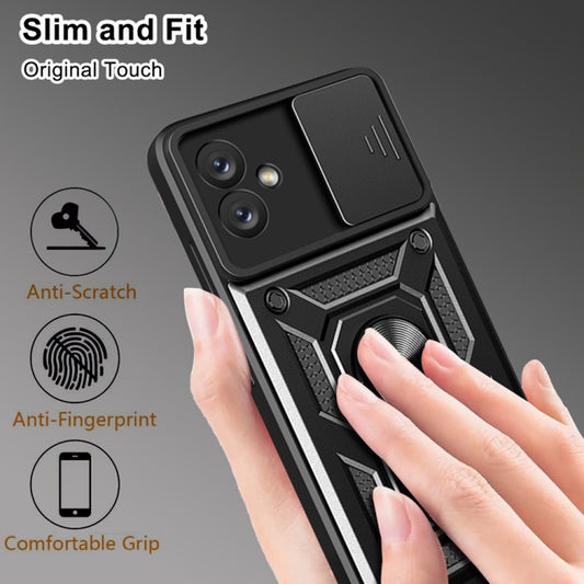 Cover til Samsung Galaxy A04e A042 / M04 M045, Techsuit, CamShield, Sort