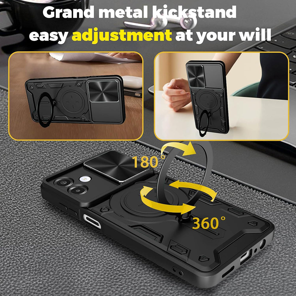 Cover til Samsung Galaxy A07 4G A075, Techsuit, CamGuard Pro, Rød