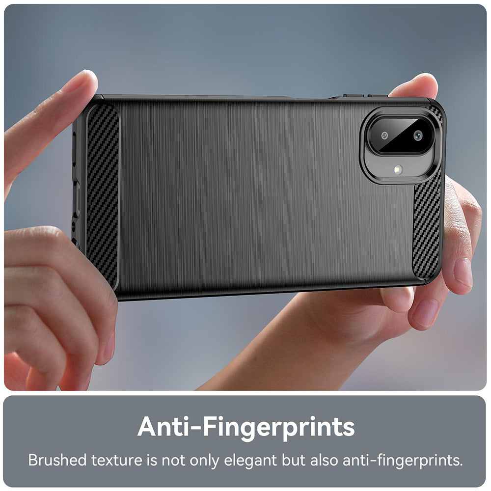 Cover til Samsung Galaxy A08 4G A085 / A07 5G A076, Techsuit, Carbon, Sort