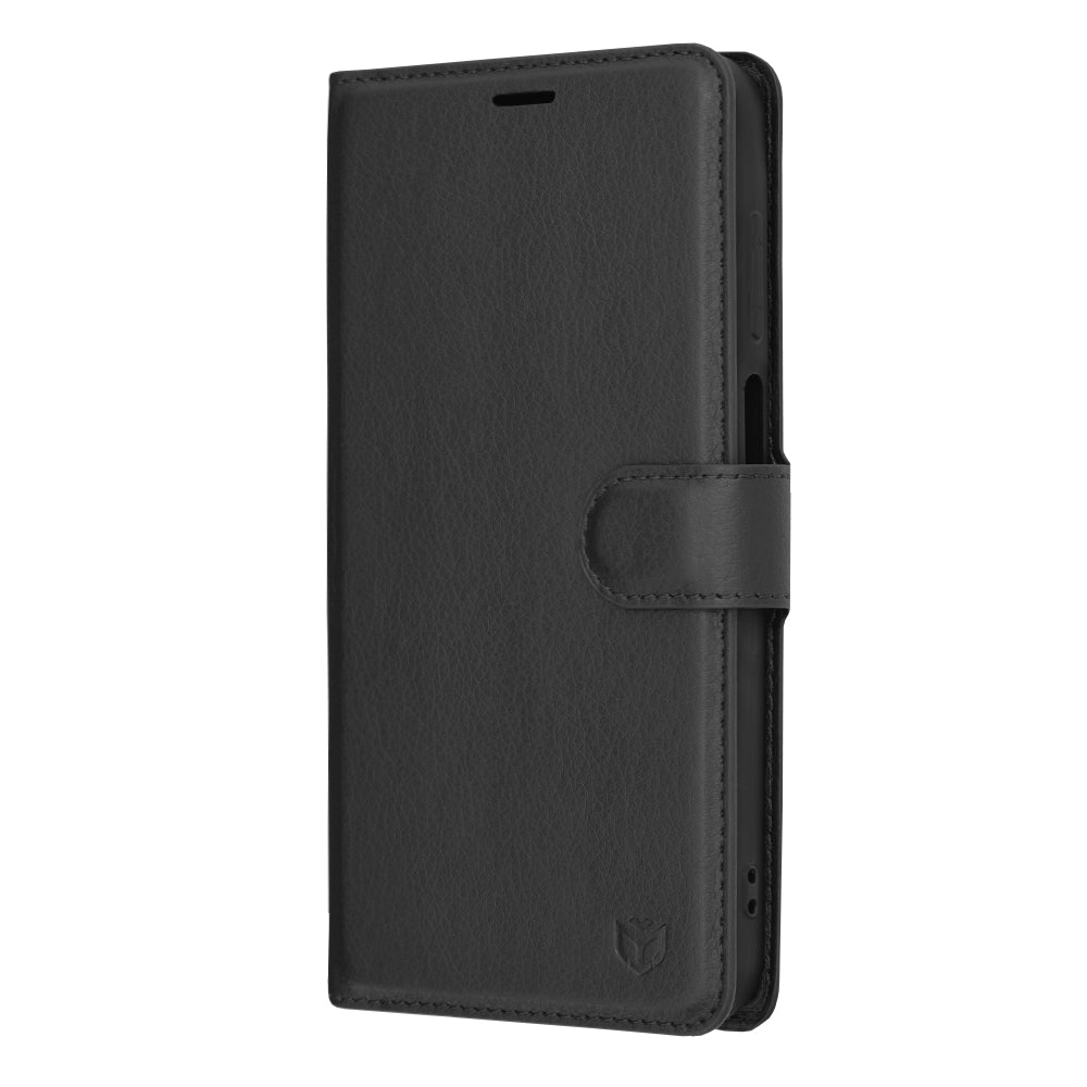Cover til Samsung Galaxy A15 5G A156 / A15 A155, Techsuit, Leather Folio, Sort