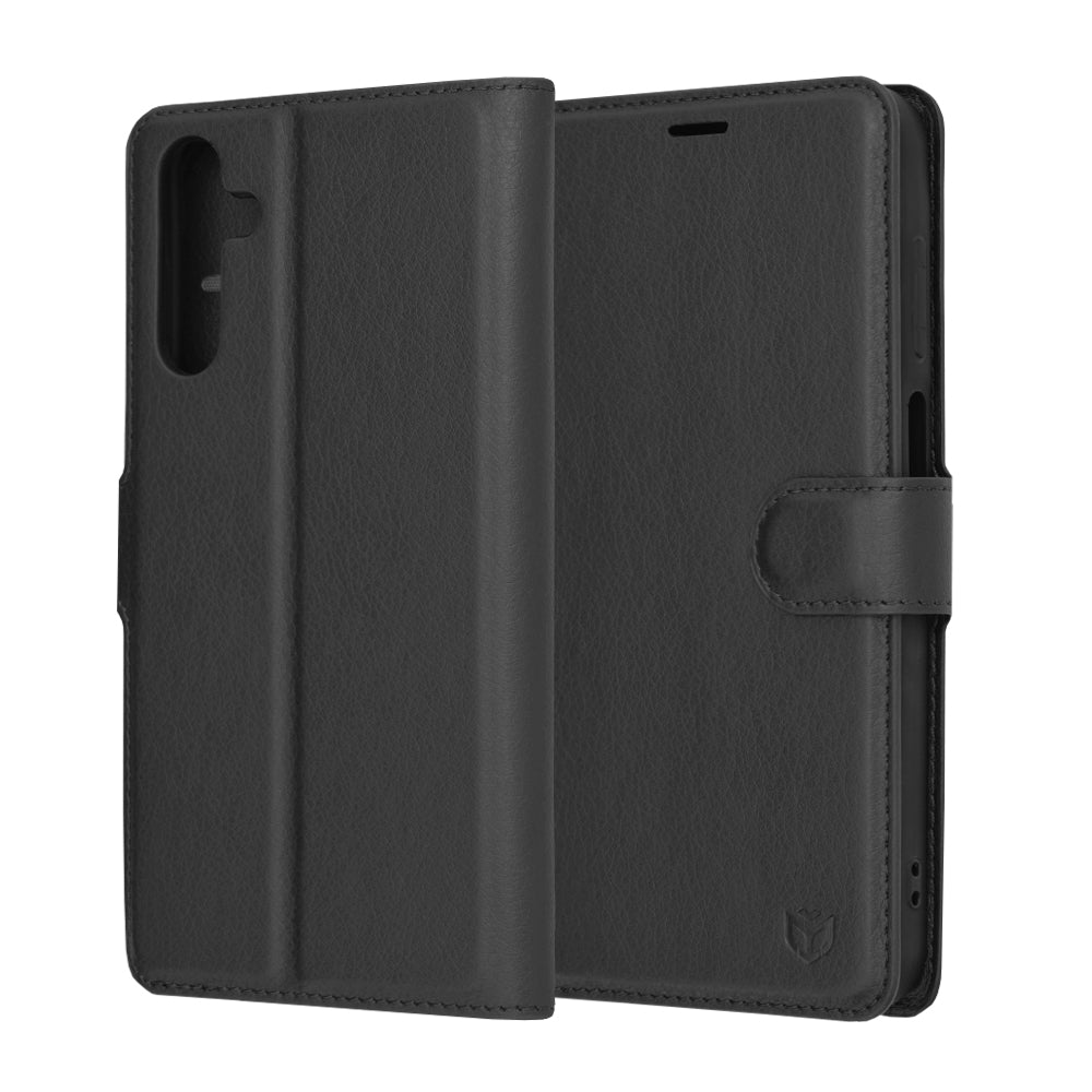 Cover til Samsung Galaxy A15 5G A156 / A15 A155, Techsuit, Leather Folio, Sort