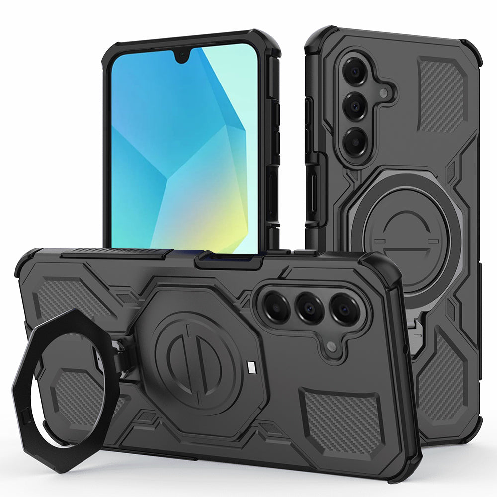 Cover til Samsung Galaxy A16 5G A166 / A16 4G A165, Techsuit, Carbon Shield Pro, Sort