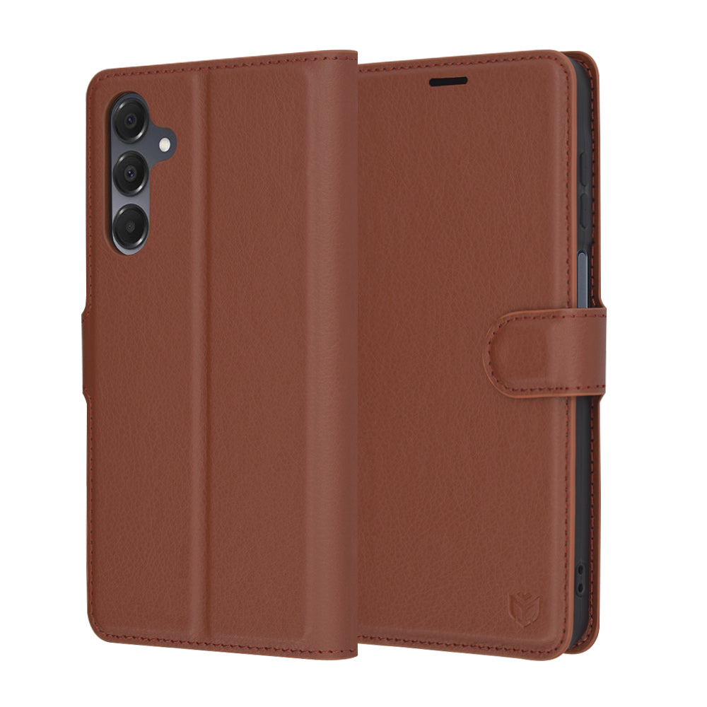 Cover til Samsung Galaxy A16 5G A166 / A16 4G A165, Techsuit, Leather Folio, Brun