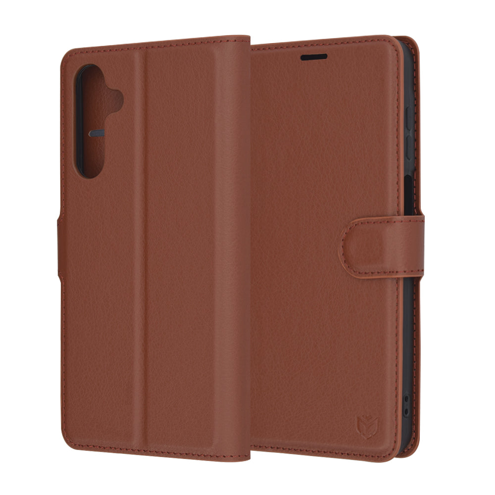Cover til Samsung Galaxy A16 5G A166 / A16 4G A165, Techsuit, Leather Folio, Brun