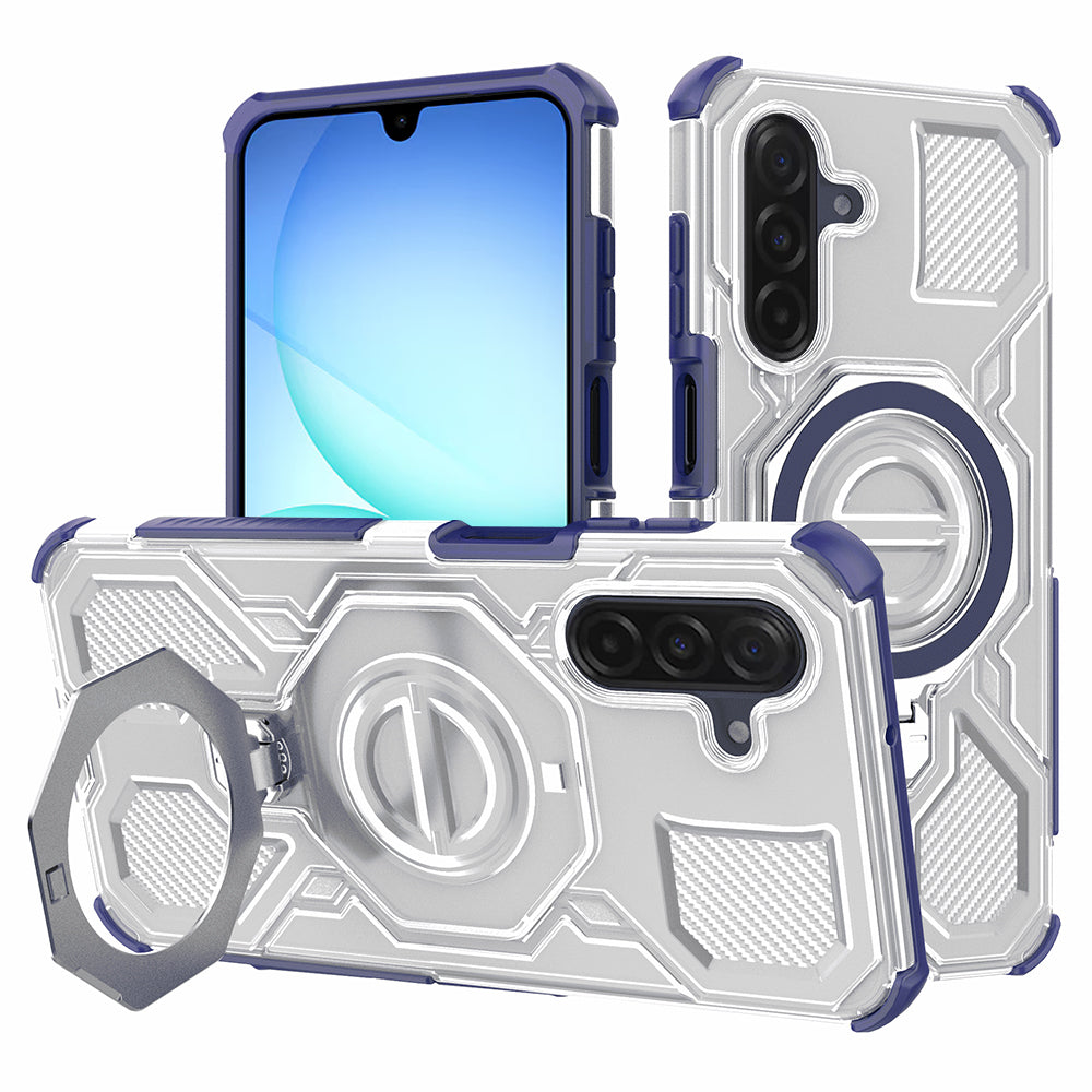 Etui til Samsung Galaxy A17 4G / A17 5G, Techsuit, Carbon Shield Pro, Blå