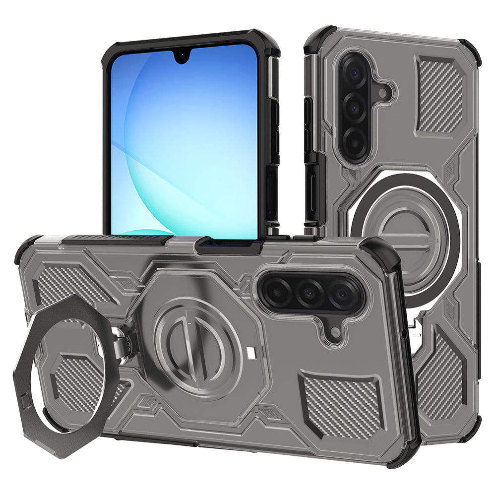 Etui til Samsung Galaxy A17 4G / A17 5G, Techsuit, Carbon Shield Pro, Røgfarvet