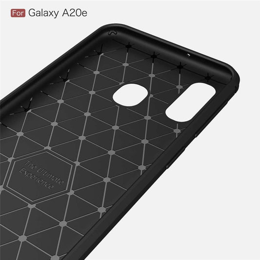 Cover til Samsung Galaxy A20e A202, Techsuit, Carbon, Sort