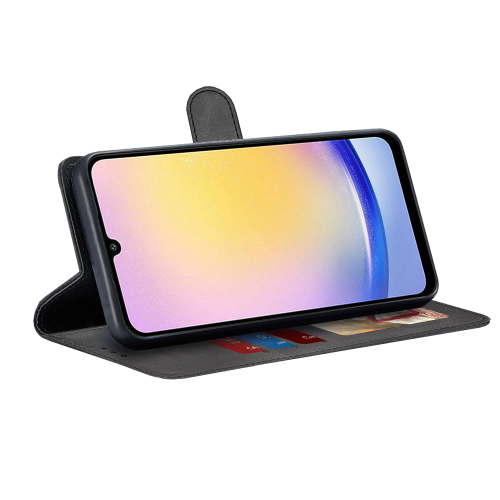Cover til Samsung Galaxy A25 A256, Techsuit, Diary Book, Sort