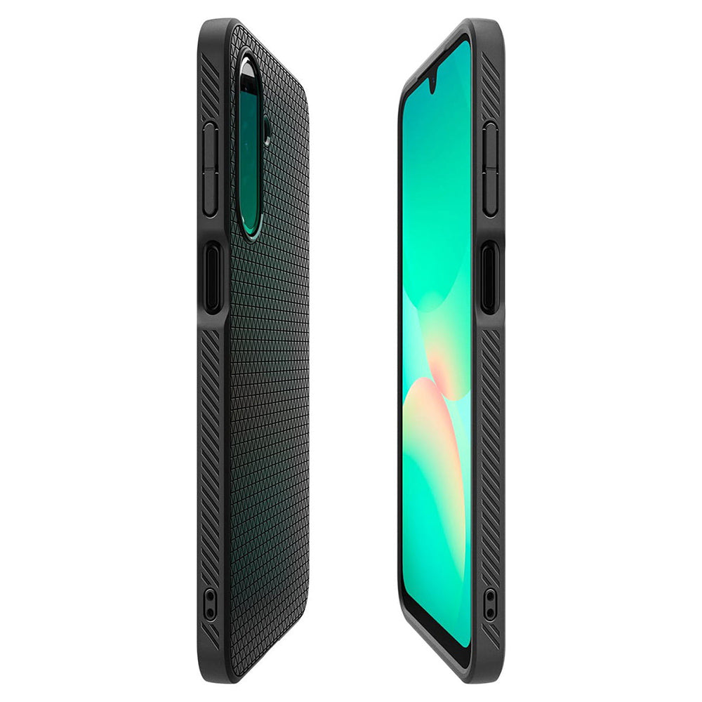 Etui til Samsung Galaxy A26 A266, Spigen, Liquid Air, Mat Sort ACS09290