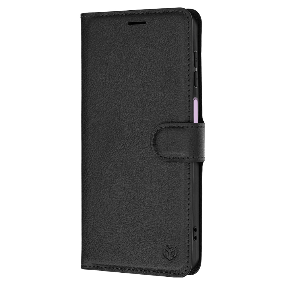 Cover til Samsung Galaxy A27 5G, Techsuit, Leather Folio, Sort