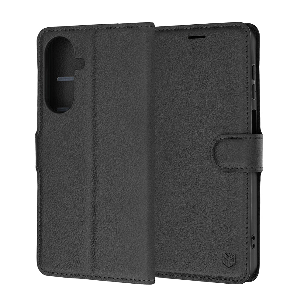 Cover til Samsung Galaxy A27 5G, Techsuit, Leather Folio, Sort