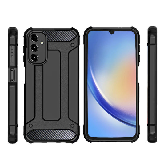 Cover til Samsung Galaxy A34 A346, Techsuit, Hybrid Armor, Sort