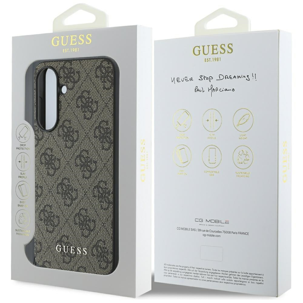 Etui til Samsung Galaxy A36 A366, Guess, 4G Charm, Brun