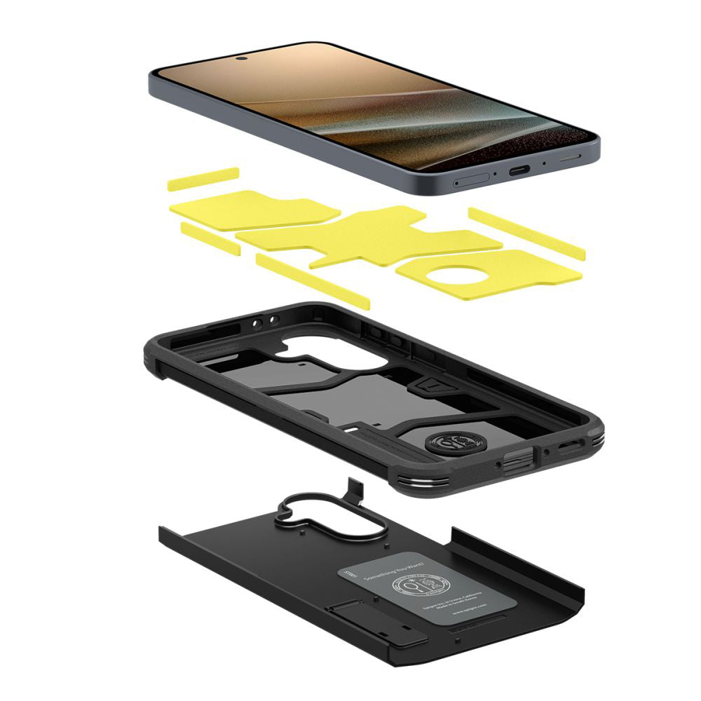 Cover til Samsung Galaxy A36 A366, Spigen, Tough Armor, Sort ACS09166