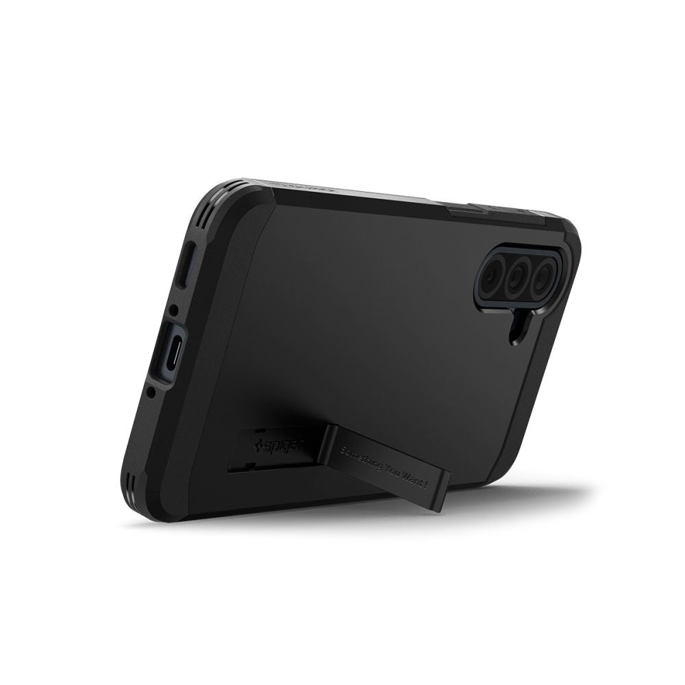 Cover til Samsung Galaxy A36 A366, Spigen, Tough Armor, Sort ACS09166
