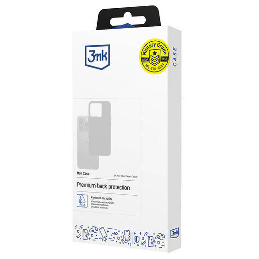 Cover til Samsung Galaxy A37 5G, 3MK, Mat Sort