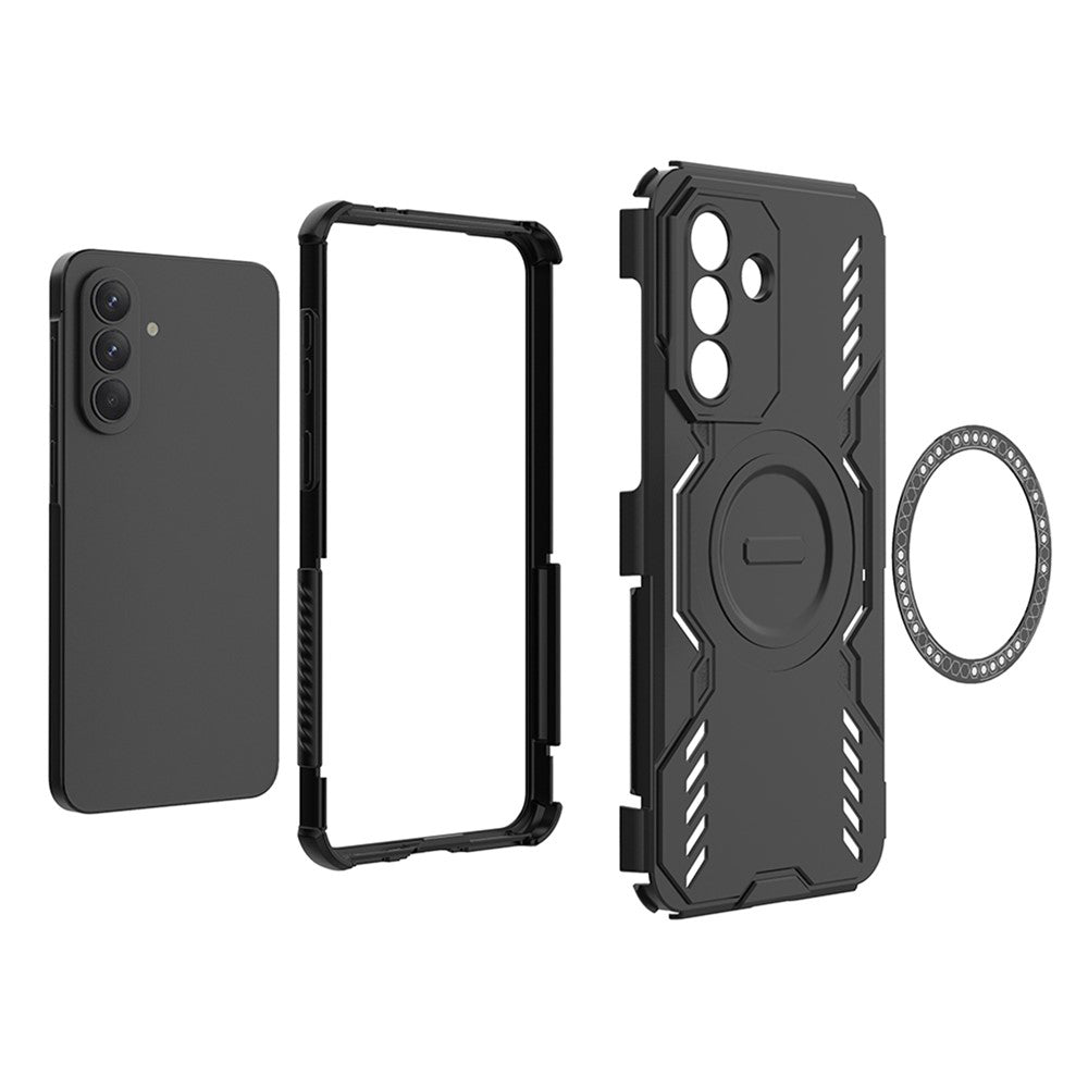 MagSafe cover til Samsung Galaxy A37 5G, Techsuit, ArmorMag, Sort