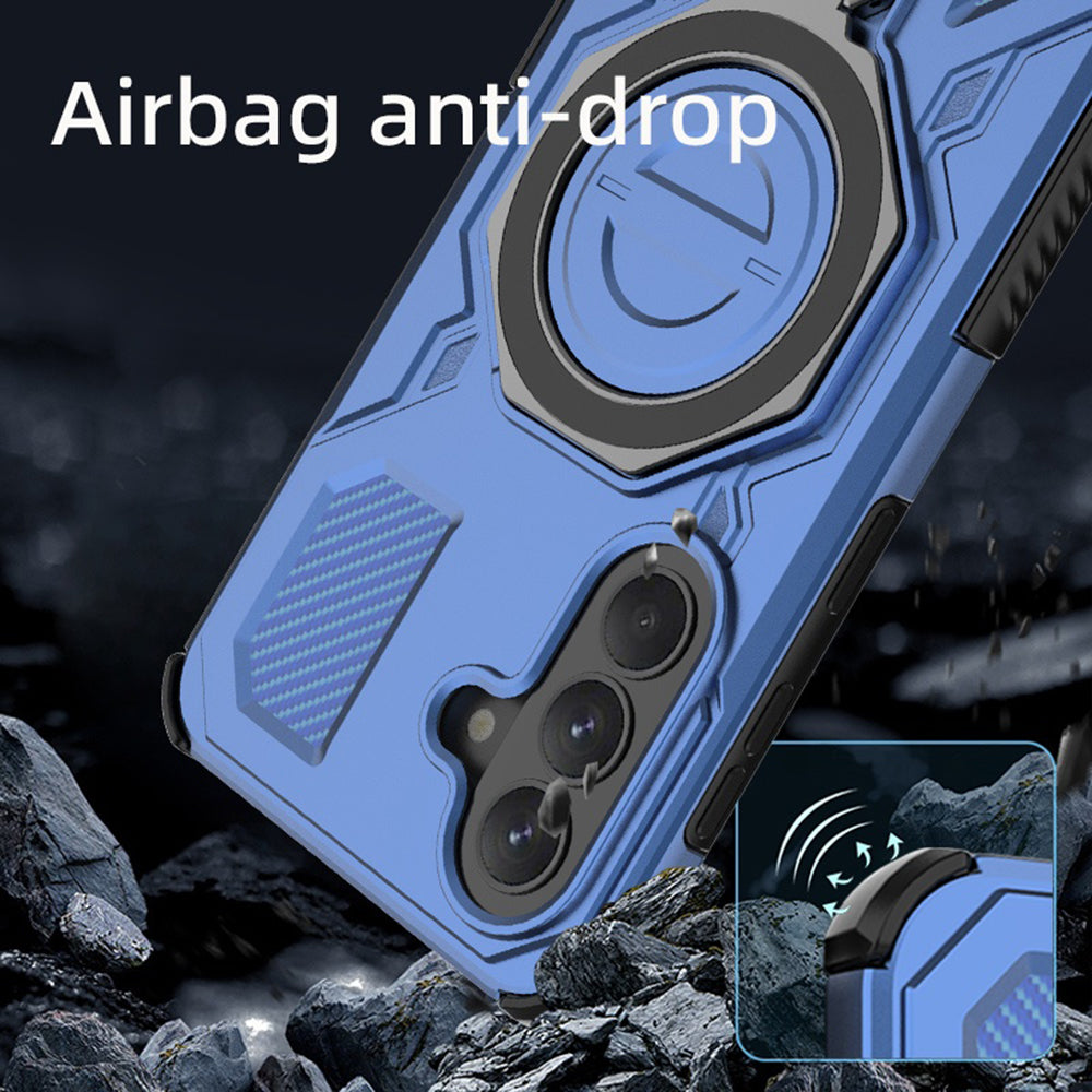 Etui til Samsung Galaxy A37 5G, Techsuit, Carbon Shield Pro, Hvid