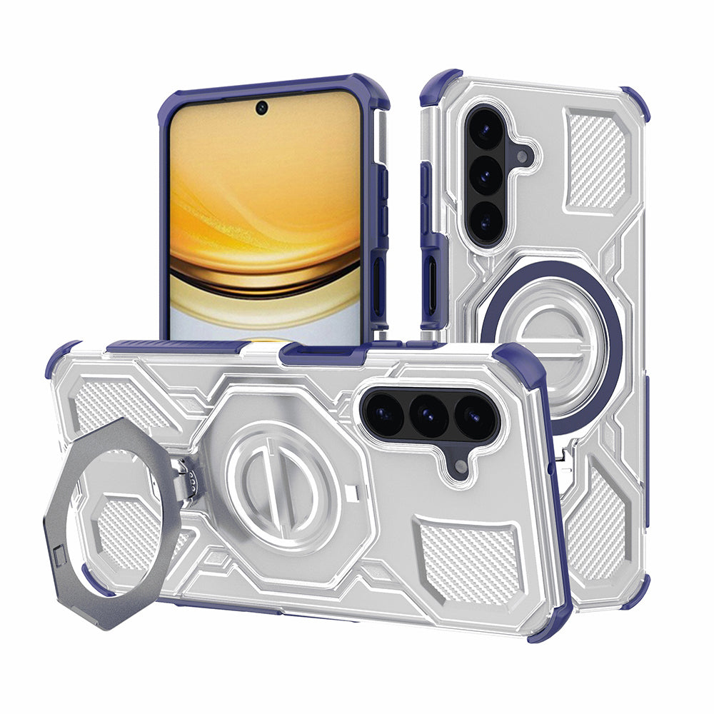 Etui til Samsung Galaxy A37 5G, Techsuit, Carbon Shield Pro, Blå