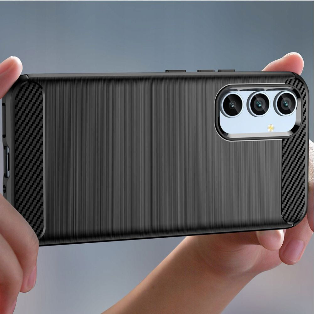 Cover til Samsung Galaxy A54 A546, Techsuit, Carbon, Sort