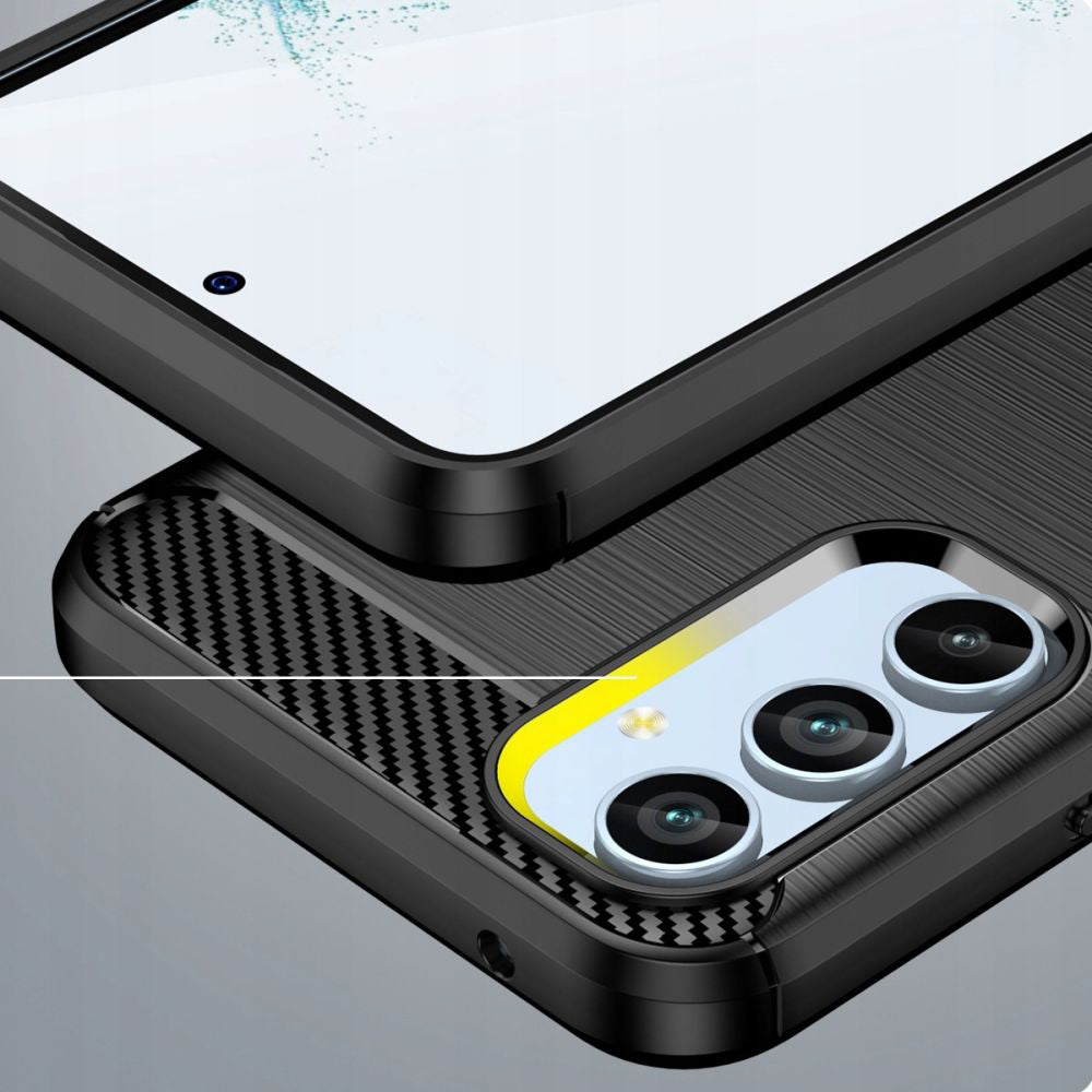 Cover til Samsung Galaxy A54 A546, Techsuit, Carbon, Sort
