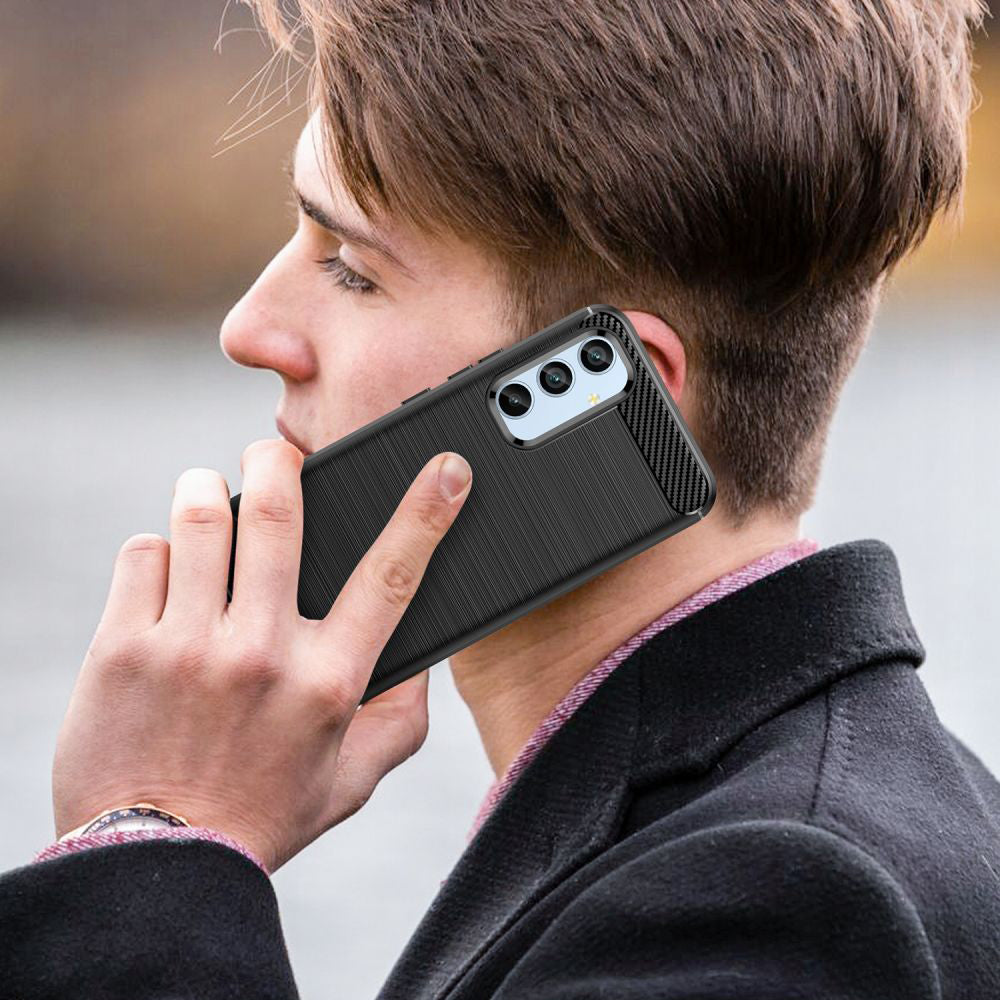 Cover til Samsung Galaxy A54 A546, Techsuit, Carbon, Sort