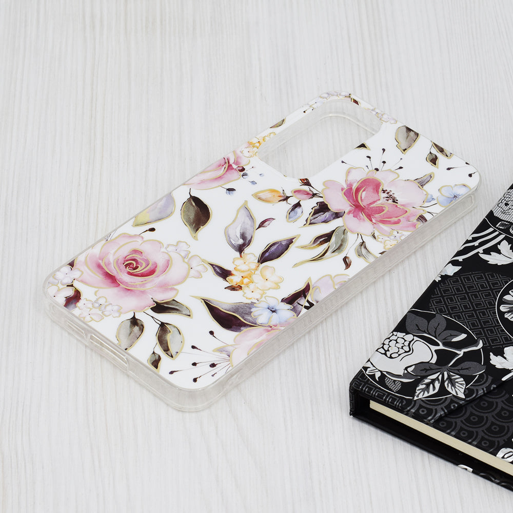 Cover til Samsung Galaxy A55 5G A556, Techsuit, Marble, Hvid