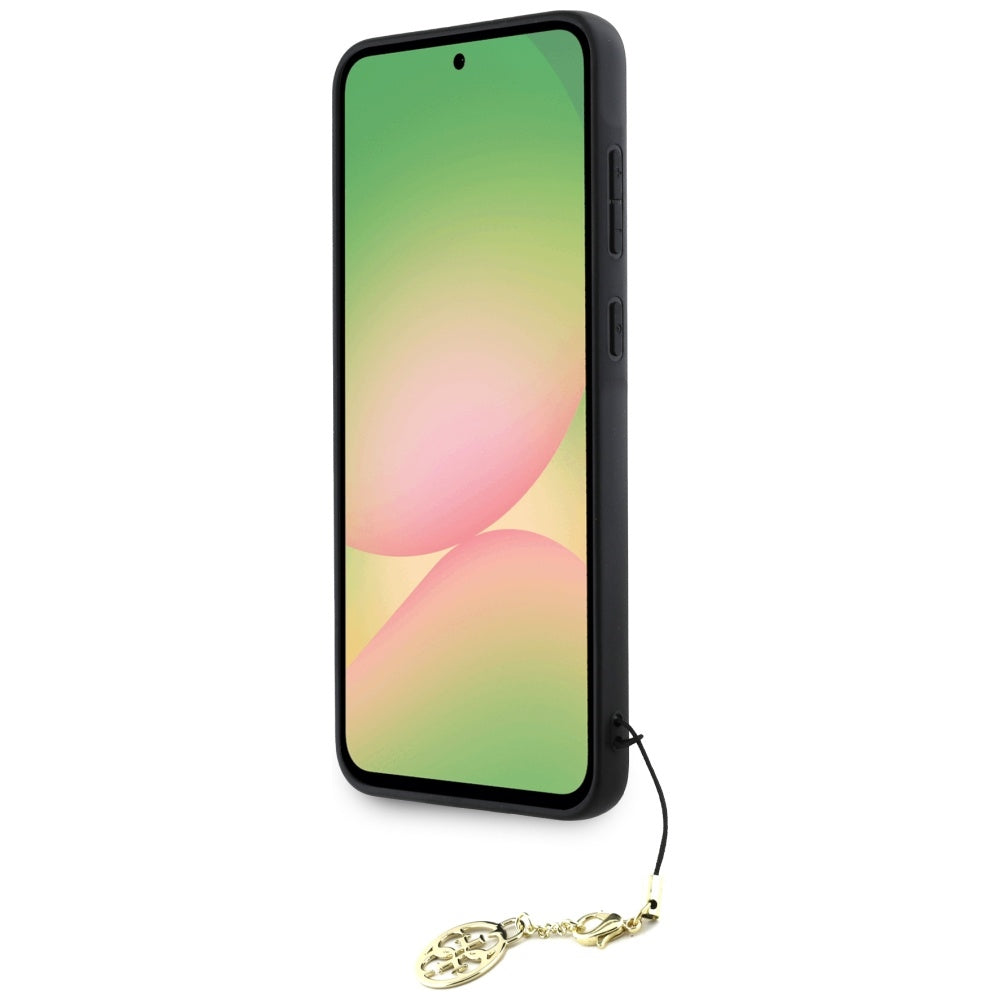 Etui til Samsung Galaxy A56 A566, Guess, 4G Charm, Sort