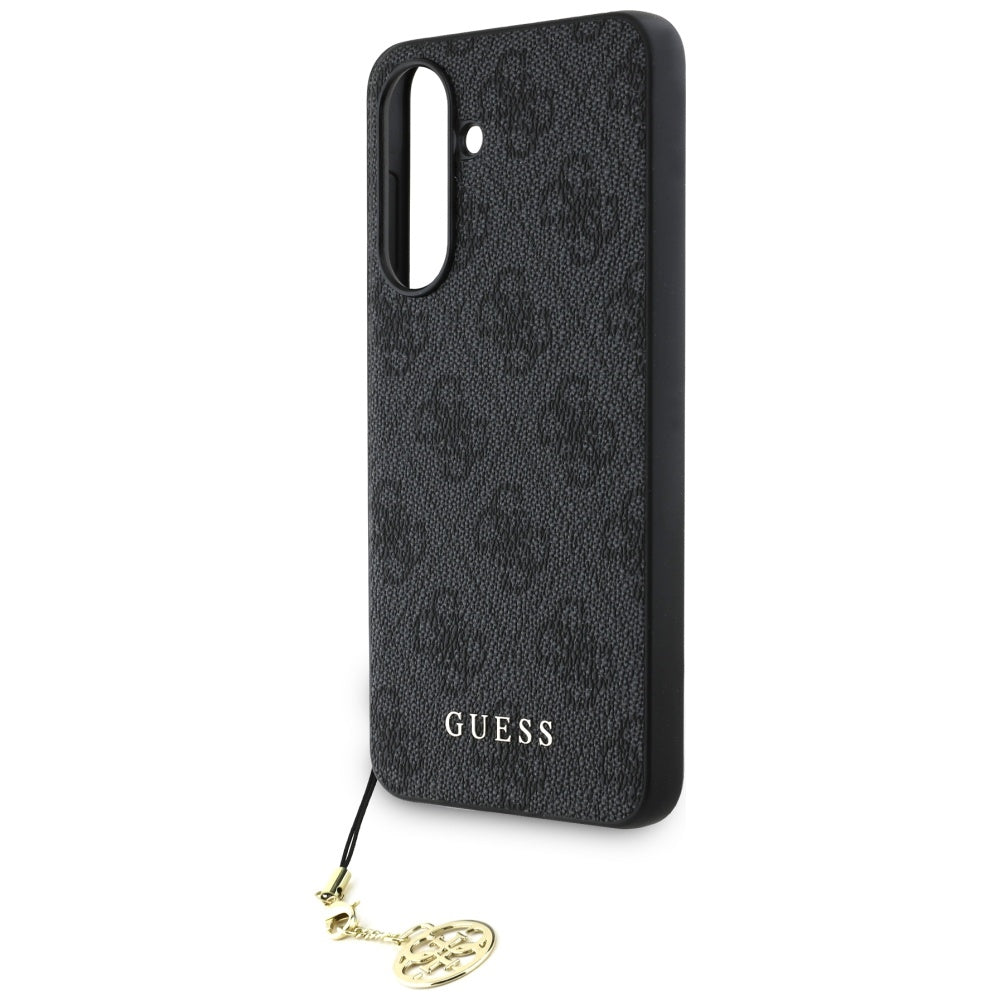 Etui til Samsung Galaxy A56 A566, Guess, 4G Charm, Sort