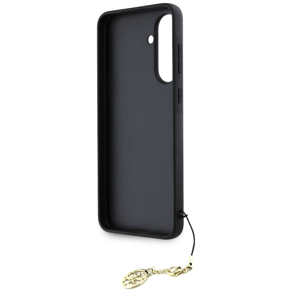 Etui til Samsung Galaxy A56 A566, Guess, 4G Charm, Sort