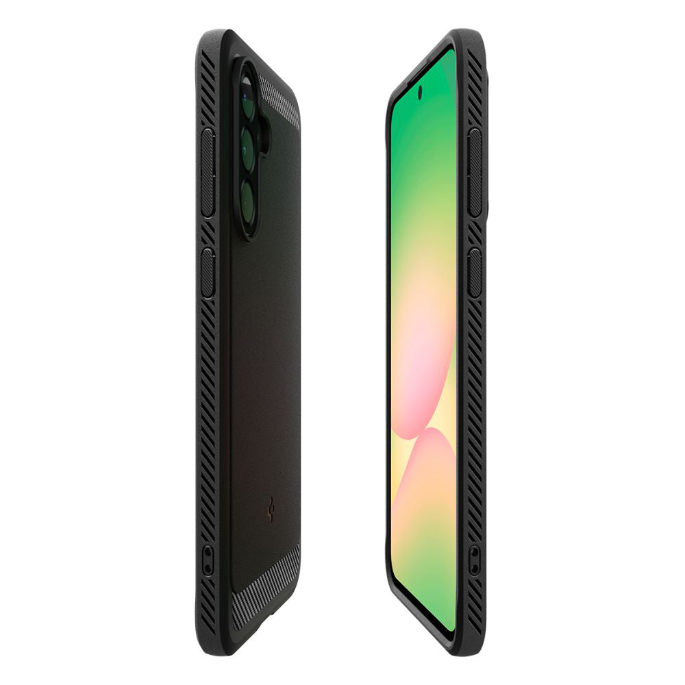 Etui til Samsung Galaxy A56 A566, Spigen, Rugged Armor, Sort ACS09225