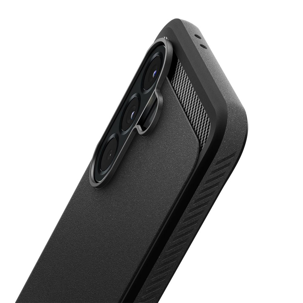Etui til Samsung Galaxy A56 A566, Spigen, Rugged Armor, Sort ACS09225