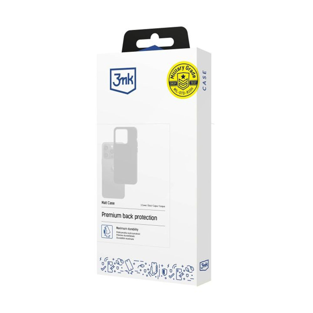 Etui til Samsung Galaxy A57 5G, 3MK, Mat Sort