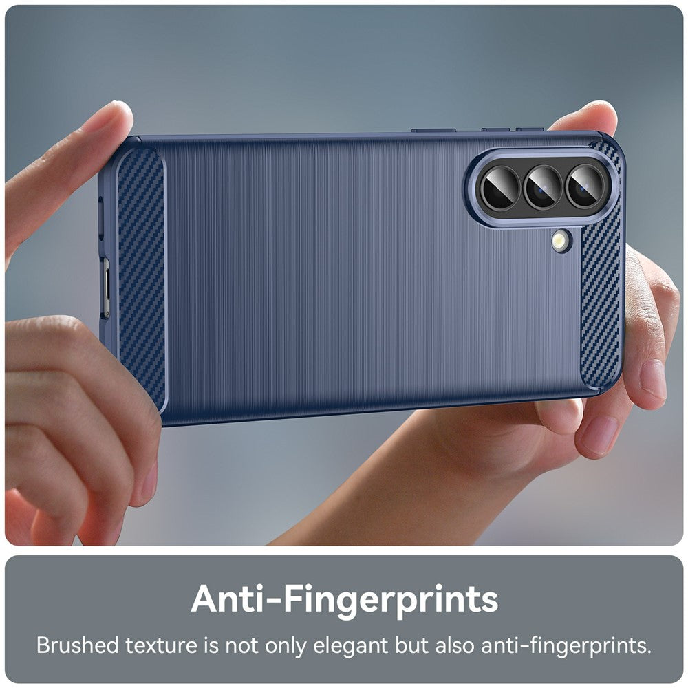 Etui til Samsung Galaxy A57 5G, Techsuit, Carbon, Blå