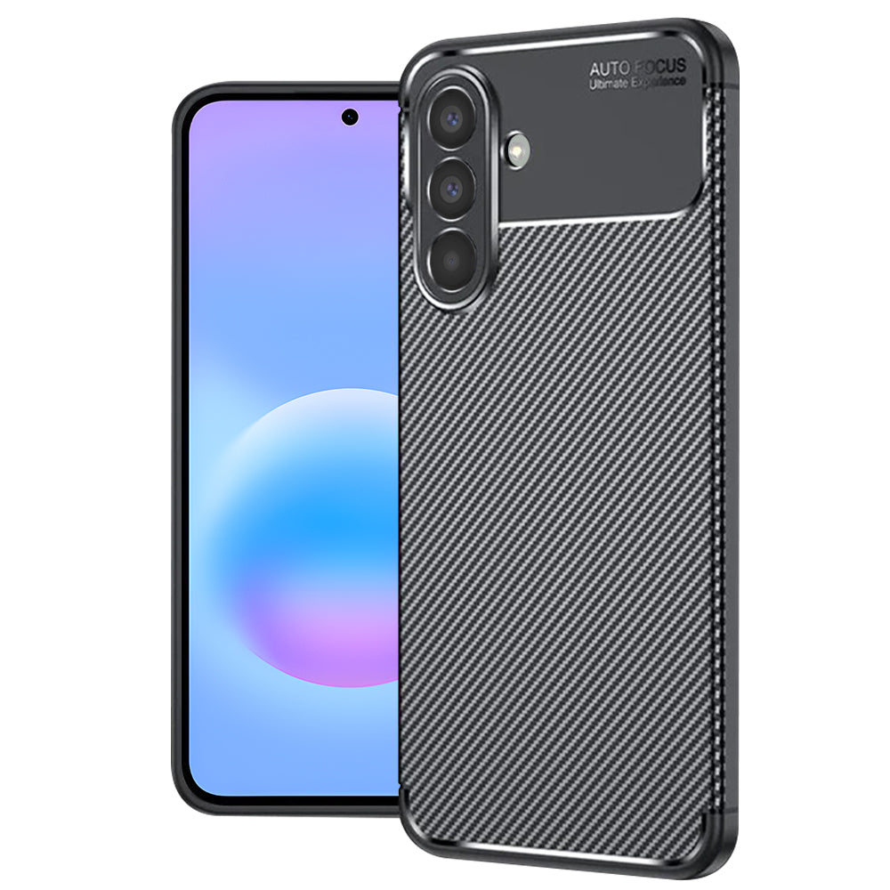 Etui til Samsung Galaxy A57 5G, Techsuit, CarbonFiber, Sort
